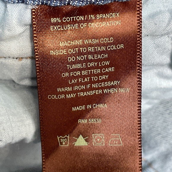 Kut from the Kloth Stevie Straight Leg Blue Jeans - 6 - Picture 9 of 10